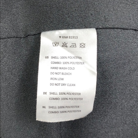 Cooper & Ella Phoebe Ruffled Black Dress Womens XS Short Sleeve Midi - Picture 9 of 16